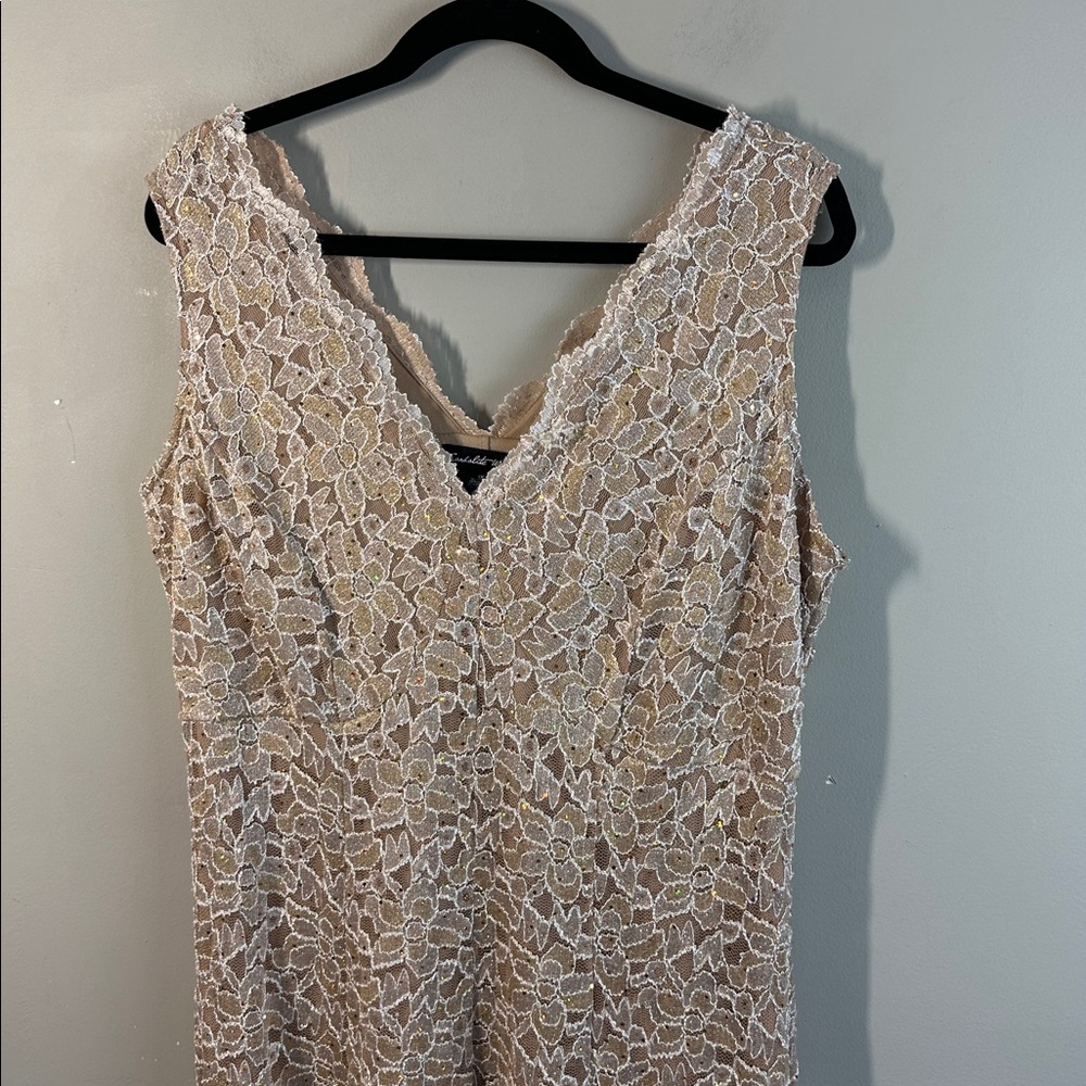 NWT Candalite Lace Dress Size 1X Sparkle Sequin - Picture 3 of 14